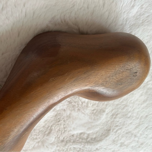 MCM Vintage Wooden Woman Sculpture - Picture 9 of 12